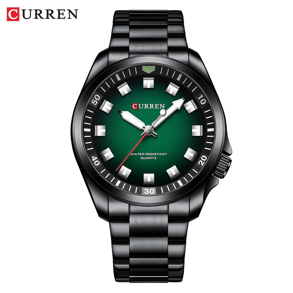 CURREN 8451 Men's Waterproof Business Quartz Watch with Steel Band