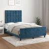 VidaXL Bed Frame with Headboard Dark Blue 120x200 Cm Velvet3125993
