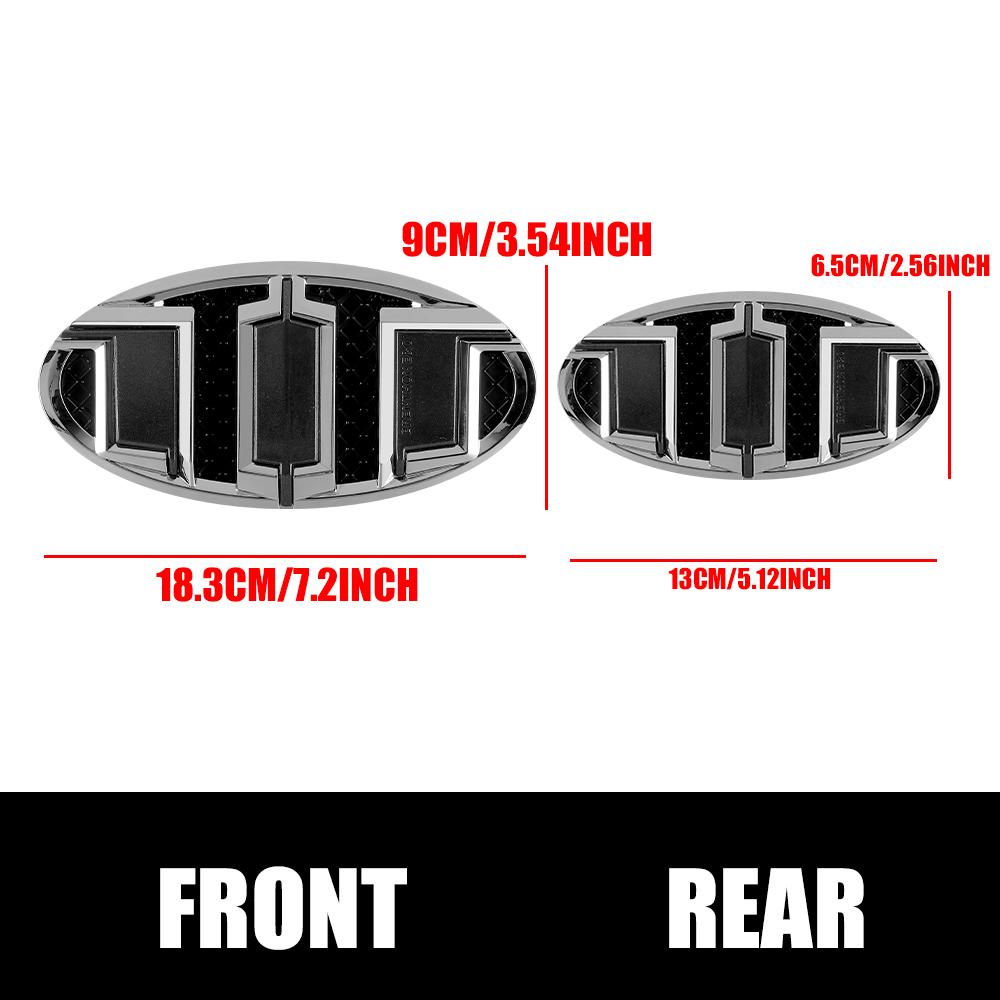 Car Accessories Front Grille Hood Rear Lid Trunk Stickers Badge For Kia Rio 2 3 K3 K5 Ceed Sportage Picanto Sorento Soul Optima