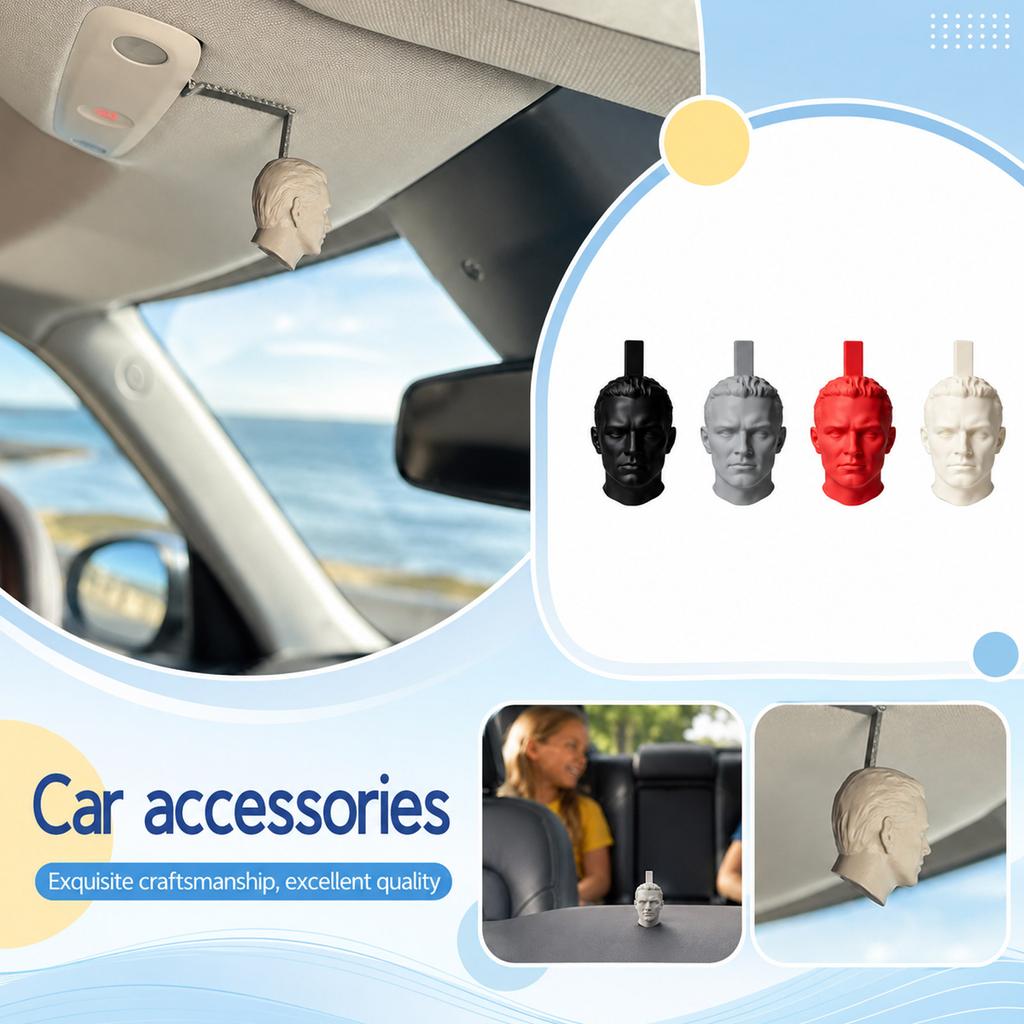 3D Printed Driver Car Rearview Mirror Hanging Ornament, Swinging Dashboard Decoration Accessory for Car Interior
