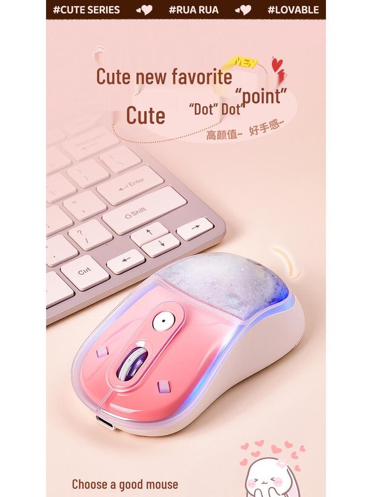 BENWIS Silent Colorful Dual-Mode Ergonomic Wireless Bluetooth Gaming Mouse with Rechargeable Battery