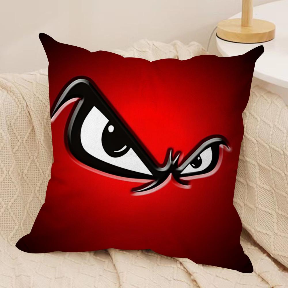 Classic No fFear Cushion Cover Short plush Doublesided Print Square Throw Pillow Covers Sofa Home Cushion Decor