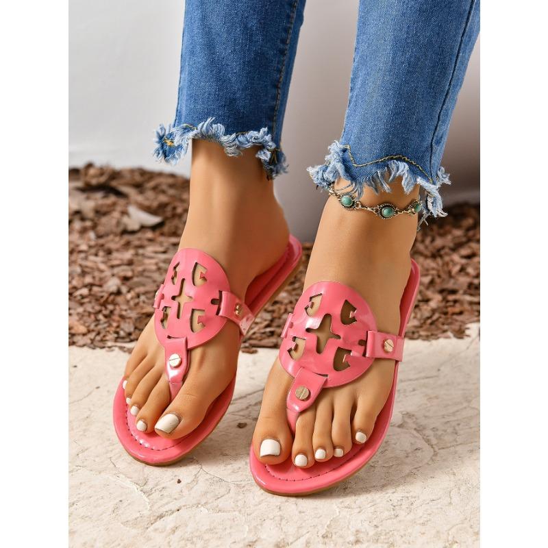 Flip-flops womn summer slippersg large size flat bottom sandals shoes