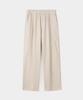 INDUST Semi-Wide Single-Pleat Linen Pants_5 Colors