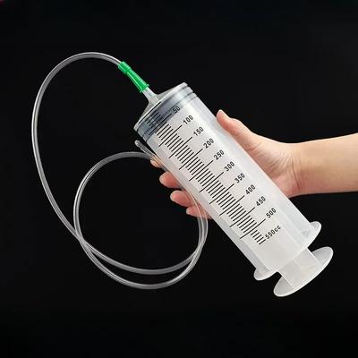 Dispositivo de jeringas de gran capacidad de 100 ml a 500 ml con manguera de lavado y extracción de catéter, bomba dosificadora para alimentación de mascotas, jeringa grande.