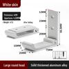 Black Aluminum Alloy Folding Wall-Mounted Coat Hook - Punch-Free, Solid Single Hook