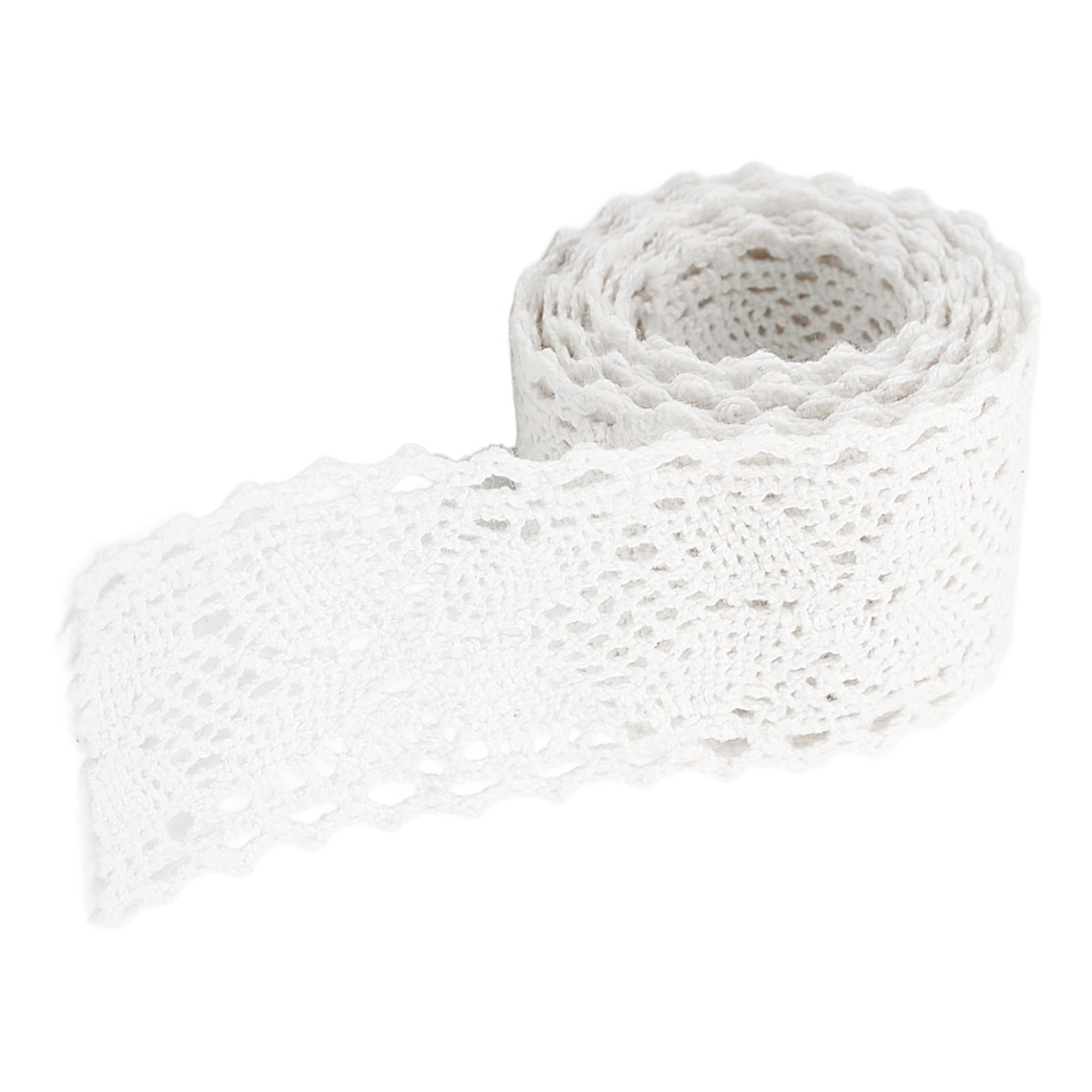 Кружевная лента хлопковая нить 20 ярдов полая декоративная фурнитура для украшения одежды DIY занавескаБелый белый