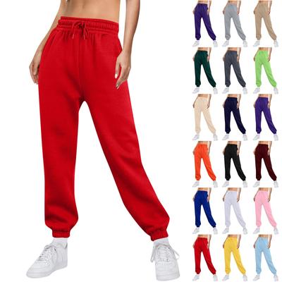 Dámska móda Šport Jednofarebné Tepláky so sťahovacou šnúrkou Ležérne tepláky