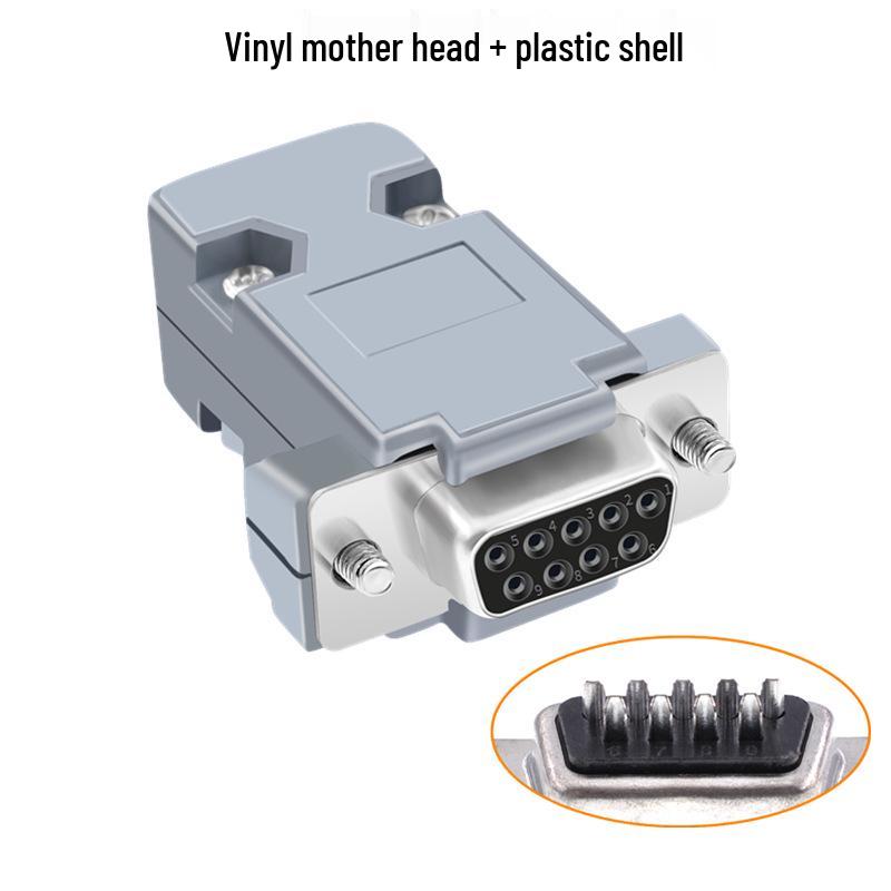 DB9 Female-to-Male 9-Pin Solder Type RS232/485 Serial Connector Plug