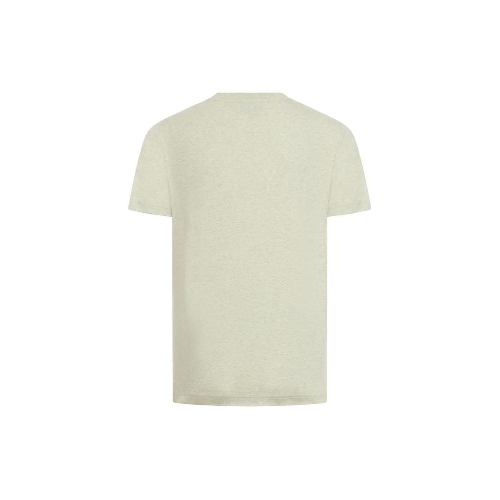 A.P.C. Crew Neck Letter Short Sleeve T-Shirt Men Tops Green COFBT-H26380-PKC