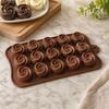 CCmax Silicone Chocolate Mold Rose 15 Cavities Non-Stick Flexible Durable Baking Mold