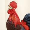 Crowing Rooster Figurine Chinese Style Cock Resin Statue Farm Animal Sculpture Home Office Desktop Decoration Ornament