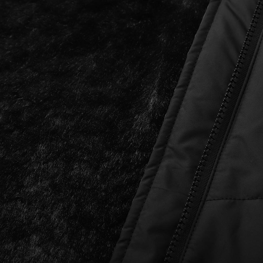 Women's Fashion Solid Color Long Sleeved Hooded Long Zipper Cotton Jacket Warm Coat Down Jacket