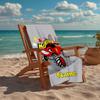 Personalisierbares ultraweiches Strandtuch mit LKW-Thema, Ideal für Pool - Camping, Tauchen - Perfekter Reisebegleiter, Lebendiges Strandtuch.