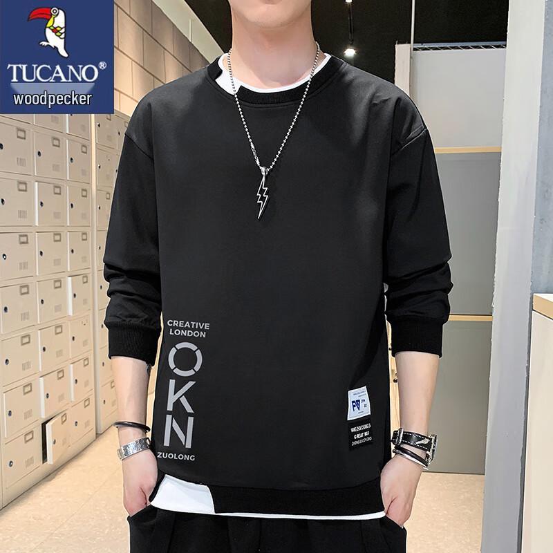 Tucano Men's Loose Fit Round Neck Casual Sweatshirt