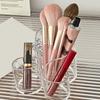 Makeup Brush Storage Holder Acrylic Transparent Cosmetic Brush Organizer Desktop Makeup Brush Box