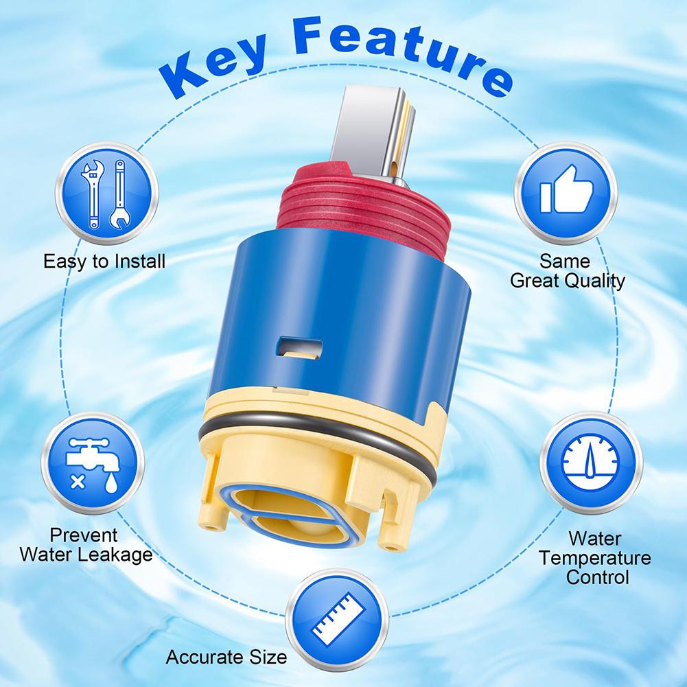 Faucet Cartridge Replacement Kitchen Bathroom Home Faucet Cartridge 7.8*4cm ForBelanger 4010, 4020X, And ForHain-Yo Accessories