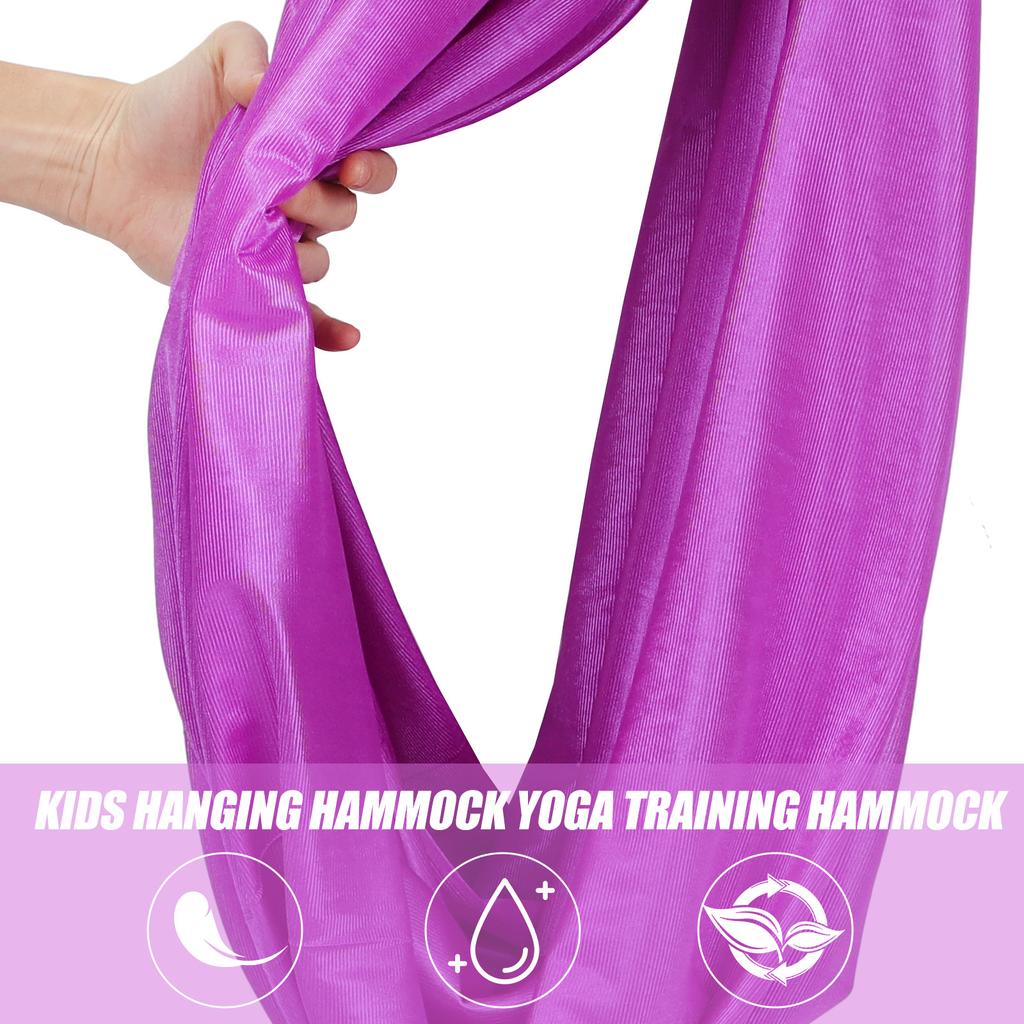 1Set Outdoor Swing Hammock Household Yoga Training Prop Portable Strong Bearing Practical for Camping Traveling