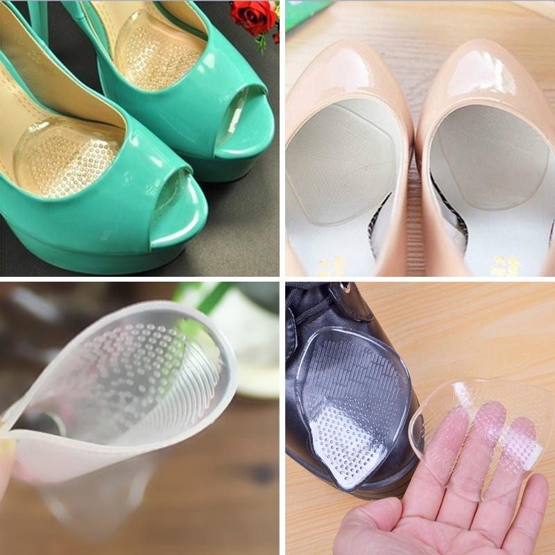 Silicone Gel Forefoot Shoe Pad Insoles High Heel Elastic Cushion Comfy Foot Care Silicone Gel Forefoot Shoe Pad Insoles High Heel Elastic Cushion Comfy Foot Care