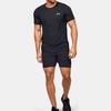 Under Armour Solid Color Round Neck Slim Fit Straight T-Shirt Men Tops Black 1351450-001