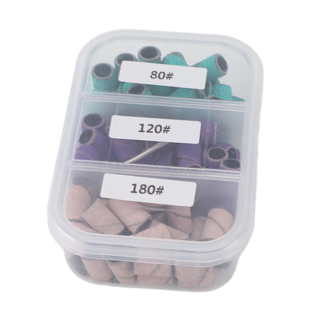 75 buc bandă mică de șlefuit pentru manichiură 80# 120# 180# Banda de șlefuit profesională pentru exfoliere pentru pediatrie
