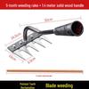 Manganese Steel Five-Tooth Weeding & Planting Rake - Multifunctional Soil Loosening Tool