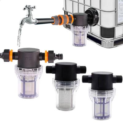 Pre-filter Tap Water Line Filter 1/2 Inch IBC Tank Watering Filter Plastic Transparent Irrigation Sweeping Car Wash