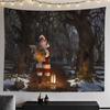 Cross-border Christmas Tree Tapestry Santa Hanging Cloth Background Cloth Digital Printing