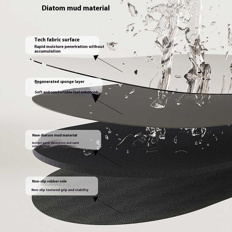 Diatomite Coffee Bar Mat Absorbent Heat Resistant Placemat for Table Kitchen Countertop Protection Quick Dry Coaster