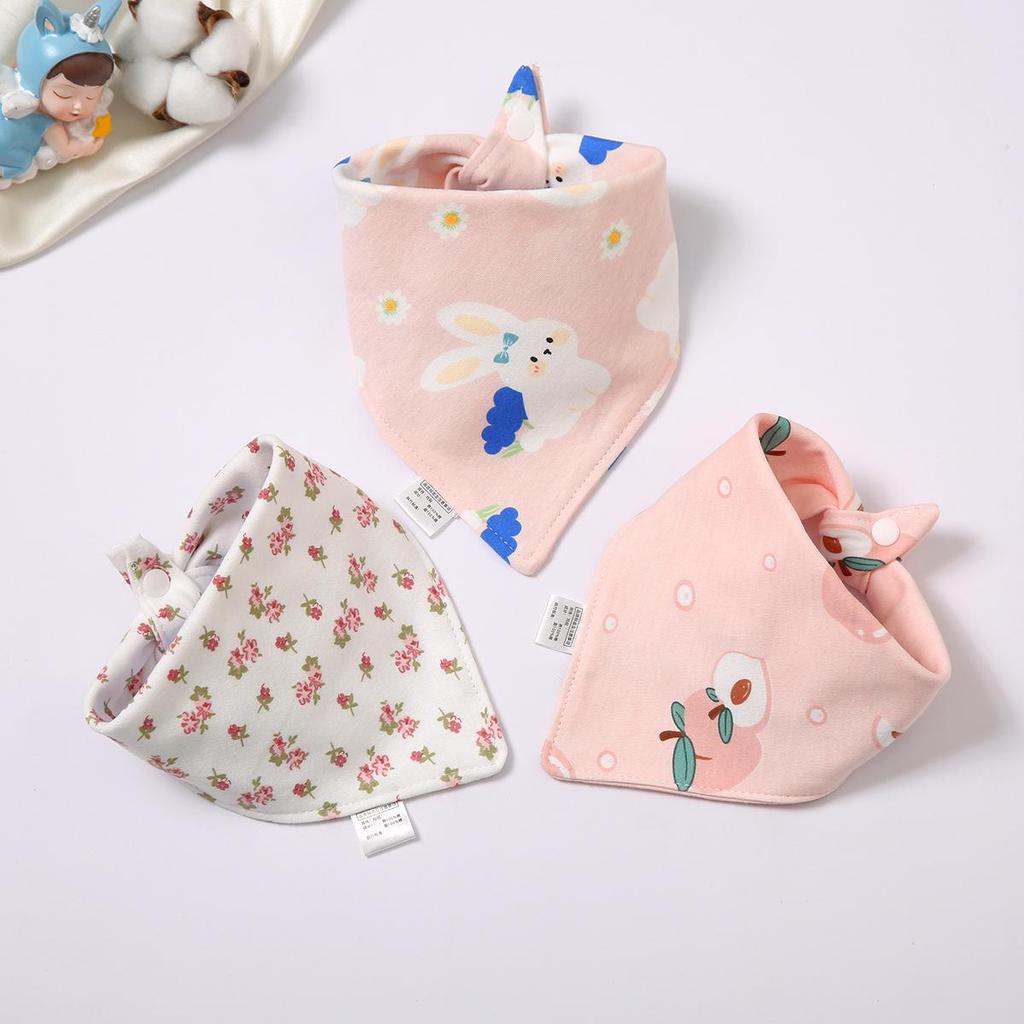 Pure Cotton Baby Triangle Bibs & Scarves for Boys and Girls