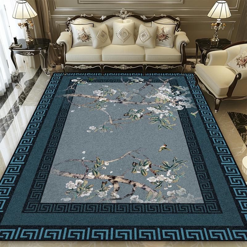 Chinese Style Tradition Carpet Living Room Printing Decoration Washable Soft Large Rugs Lounge Non-slip Customizable Foot Mats