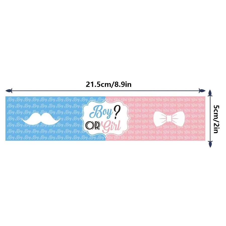 10pcs Water Bottle Lable Gender Reveal Pastel Baby Shower Self-adhesive Boy Or Girl Birthday Sticker Parties Decoration
