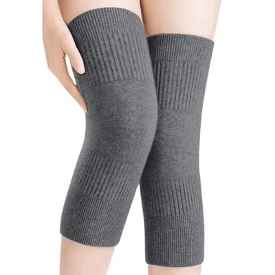 2 Pezzi Uomo Donna Scaldino Ginocchio Cashmere Inverno Caldo Termico Lana Ginocchiere Supporto Tutore Ciclismo Sci Corsa Manicotto a Compressione Ginocchio