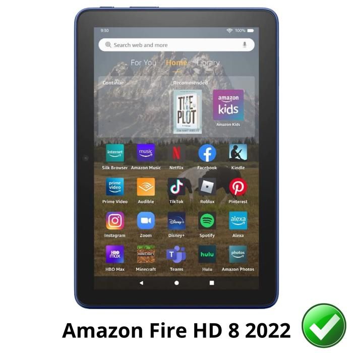 Displayschutzfolie - Phonillico - Amazon Fire HD 8 (2022) - 2er-Pack - Kratzfest - Ultradünn