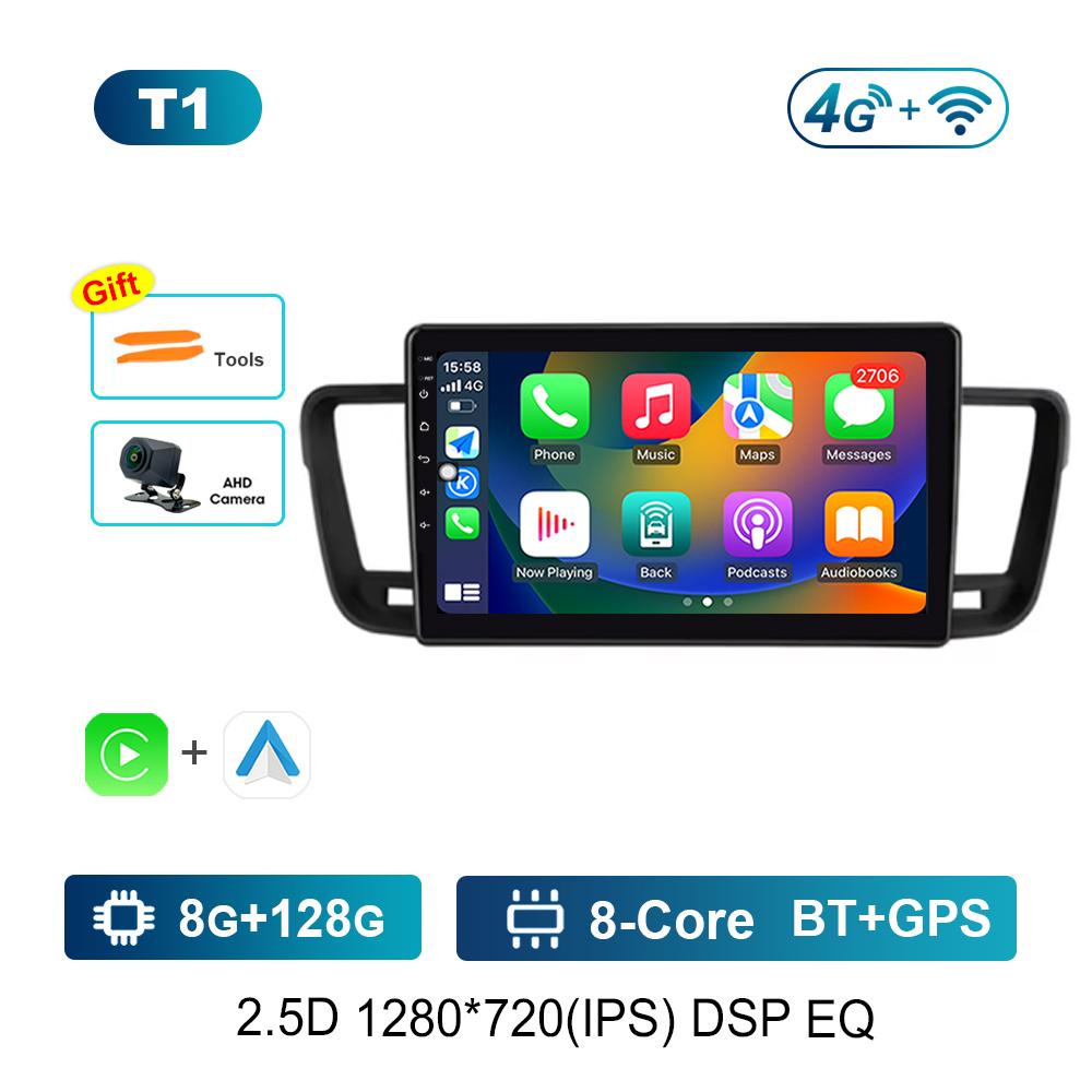 Wireless Carplay Car Video Multimedia player GPS Navi for Peugeot 508 2011 - 2018 WiFi Android Intelligent System 4G IPS Screen