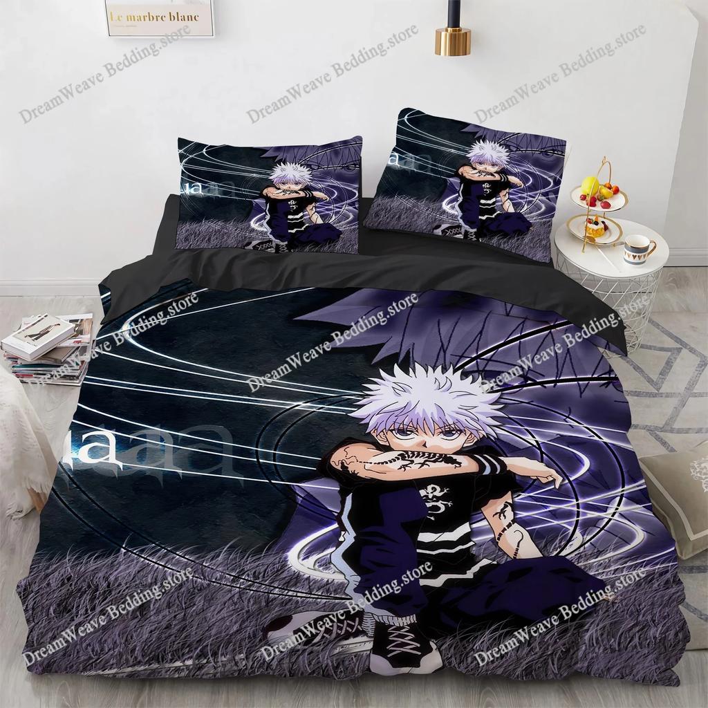 3D Print Fashion Anime Hunter X Hunter Bedding Set Boys Girls Twin Queen Full Size Duvet Cover Pillowcase Bed Adult Bedroom963