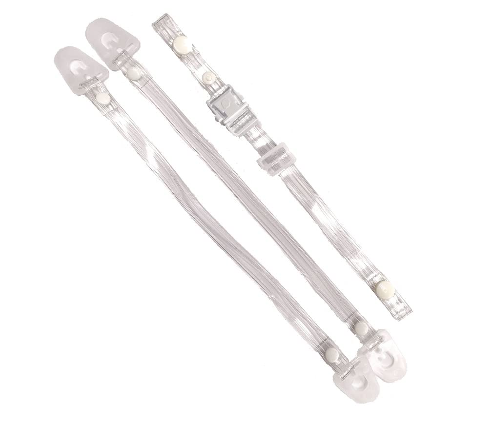 Strap Tanizawa Helmet Clear Chin Strap and Ear Strap Set Replacement 2 Set (Ear Hook/Hole Type) No. VPU-T16U (P12T16E)