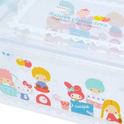 Sanrio (SANRIO) Sanrio Storage Case with Lid S Sanrio Characters Clear Storage Interior Character 26 x 19 x 12.5cm 240559 Clothes Change New Life Conv