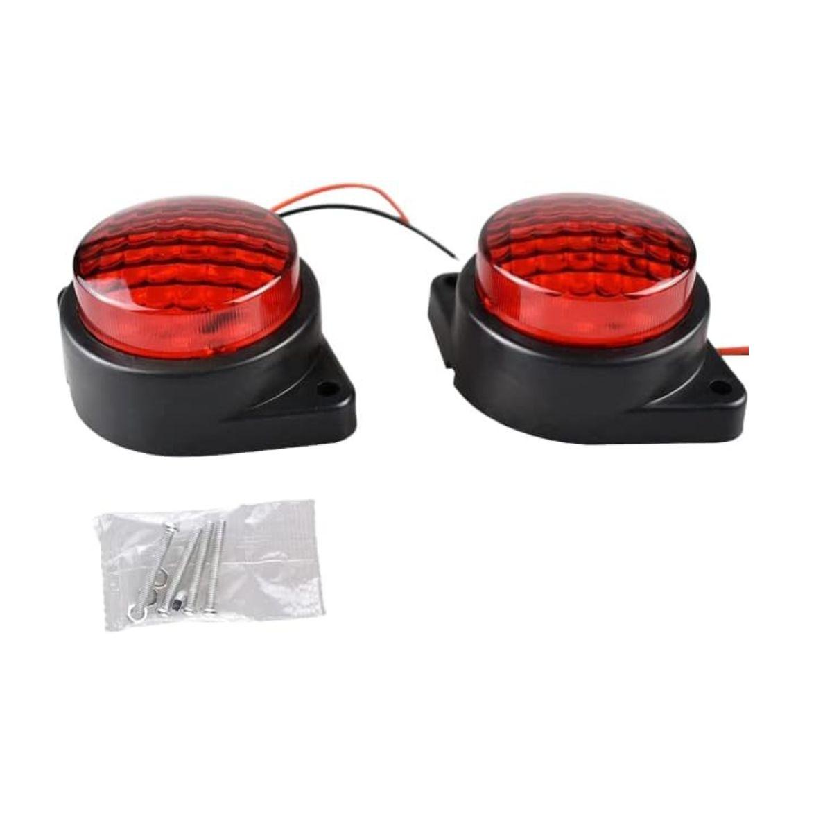 10-Pack led marker lights trailer, 24V Waterproof Trailer Marker Light Red lights for semi trucks cargo Marker lights Universal Fit