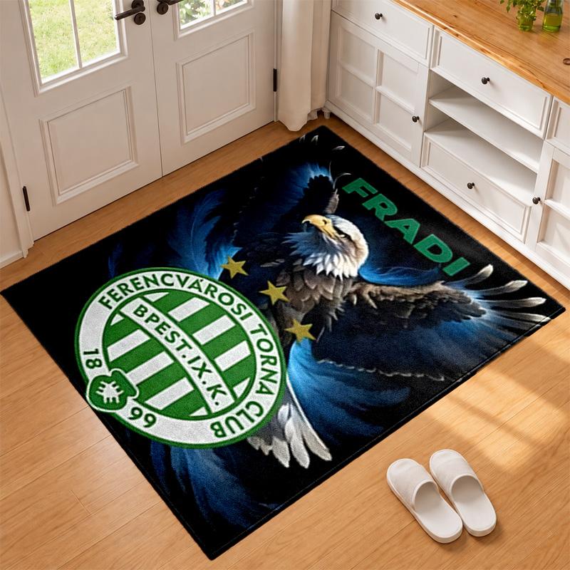 Ferencvarosi TC Carpet Door Mat for Living Room or Bedroom Protective Mat Under Chair Office Decoration Christmas Gift Birthday Present