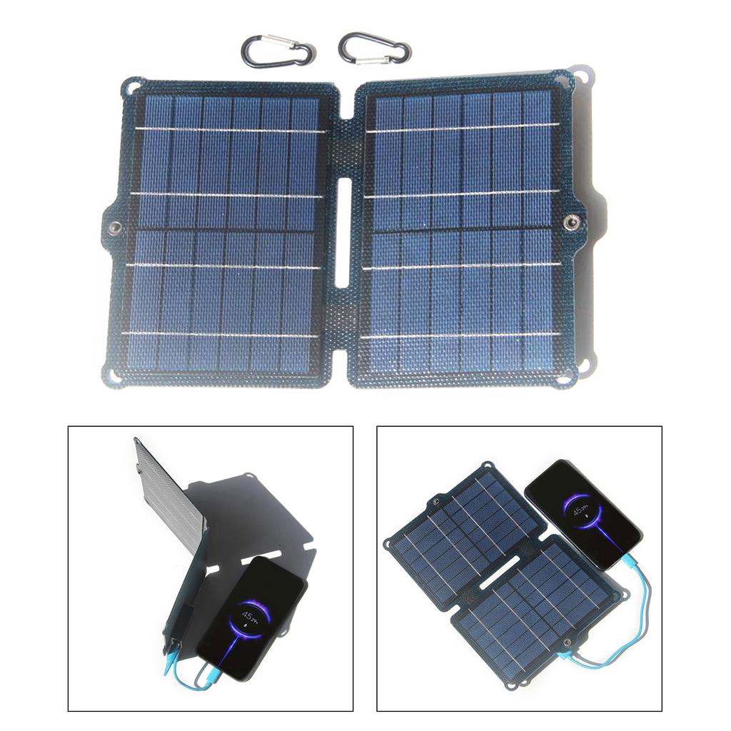 ETFE Mobile Solar Charger Portable Solar Panel Energy Power Bank 5V USB for Phone Waterproof Outdoor Hiking