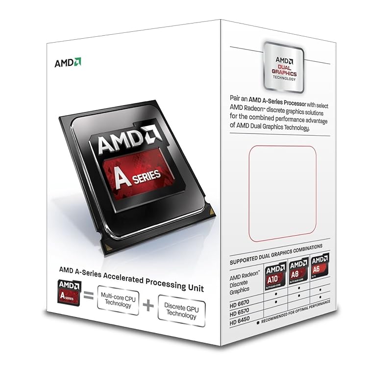 

AMD A-Series A8 6500 socket FM2 TDP 65W 3.5GHz×4 GPU HD8570D AD6500OKHLBOX