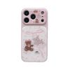 Pink Floral Bear iPhone 17/16/15/14 Pro Max Case
