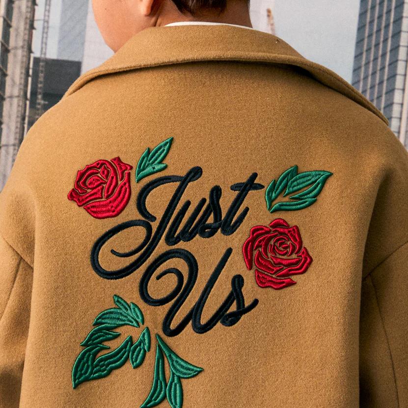 KITH Novelty Wool Coat 2024 Winter Collection Comfortable Soft Versatile Long Sleeve Kids coats Teak KHK010203-221