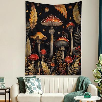Tapestry Mushrooms Buyidec Plants Wall Painting
