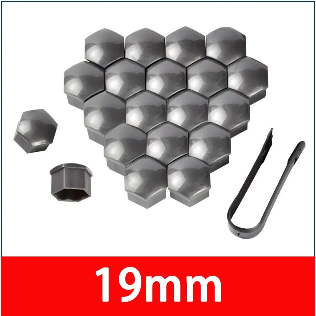 17/19/21mm Car Tire Nut Outer Decoration Car Wheel Nut Cover Protective Cover Rust Proof Car Wheel Hub Screw Cover Accessories