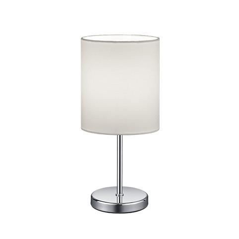 Lampe De Table - Reality - Jerry - Abat-jour Rond Chromé - 40W - Design Contemporain