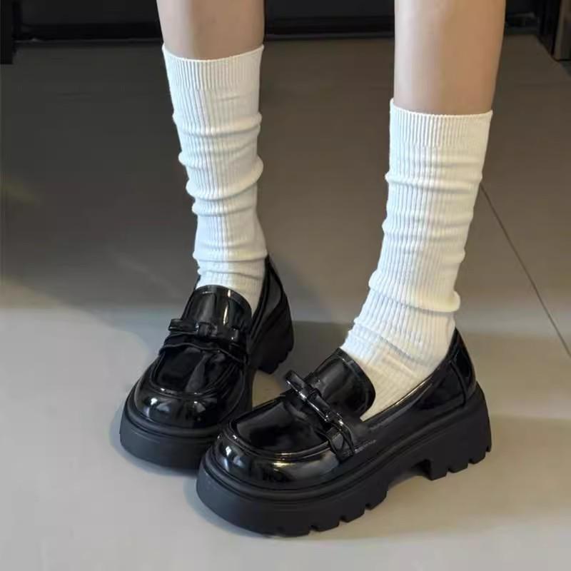 Women Loafers 2024 Spring New Tassel British Style Leather Shoes 35-43 Large-Sized Female Retro Home Office Low Heel Shoes