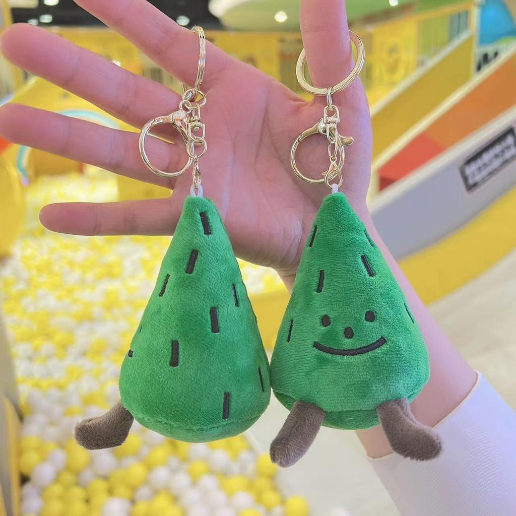 Cartoon Mini Weihnachtsbaum Schlüsselanhänger Anhänger Design Plüschanhänger Kinder Mädchen Plüschtiere Weihnachtsgeschenk