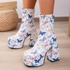 Summer Boots Women Shoes Sexy Thigh High Heels High Sexy Zipper Boots-Women Shoes Over-the-Knee White 2025 Rubber Autumn Ladies